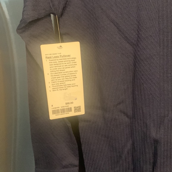 Lululemon Rest Less Pullover Night Sea NWT - Picture 13 of 14